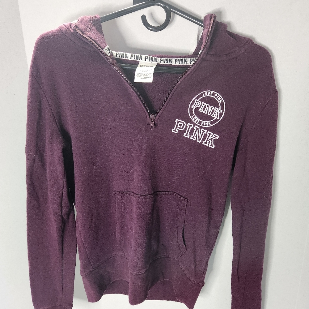 Victoria's Secret PINK Maroon Hoodie Sweater